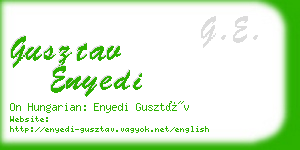 gusztav enyedi business card